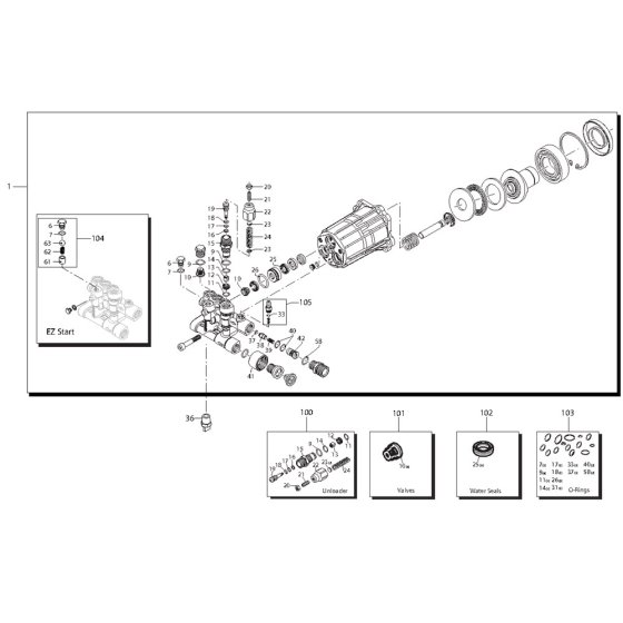 Pump Assembly for Nilfisk