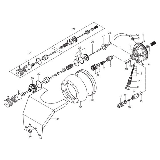 Water Flow Assembly for Nilfisk