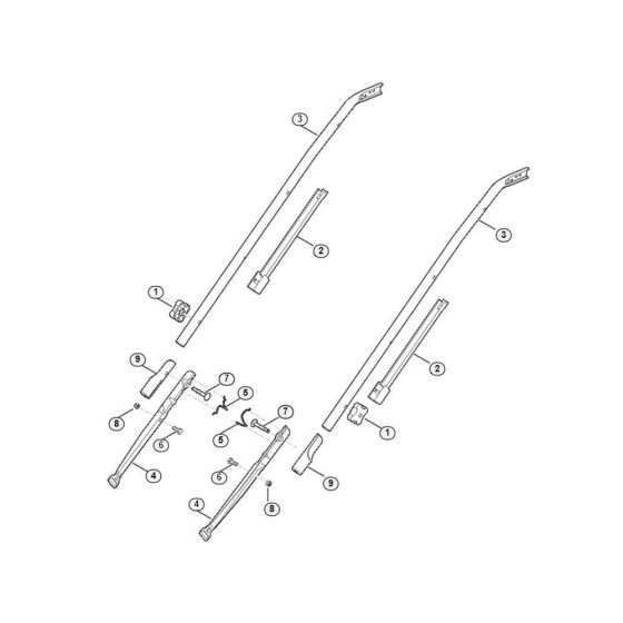 Handle Lower Part for Viking ME 545.0 V