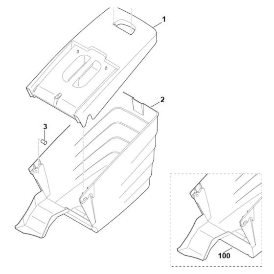 Grass Catcher Bag for Viking ME 545 C