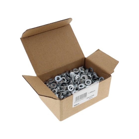 4mm Bright Zinc Plated Washers Type A Box of 1000