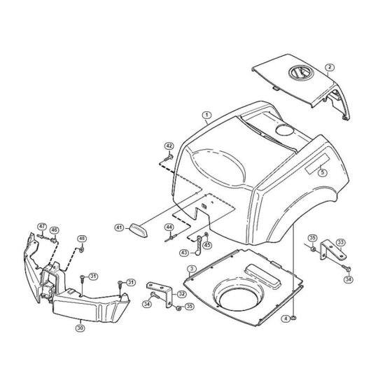 Moulding-1 for MF 860 Mowers