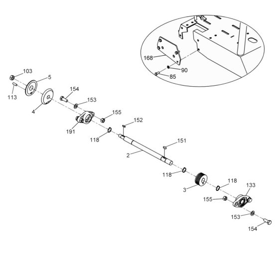 Shaft Assembly for Wacker MFS14