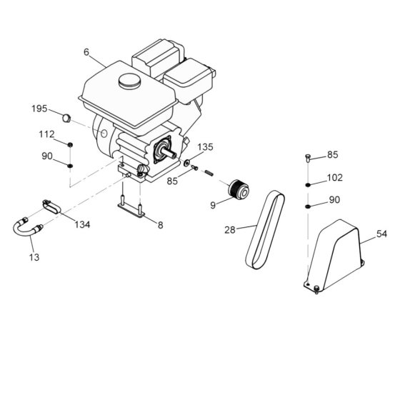 Drive Assembly for Wacker MFSX14