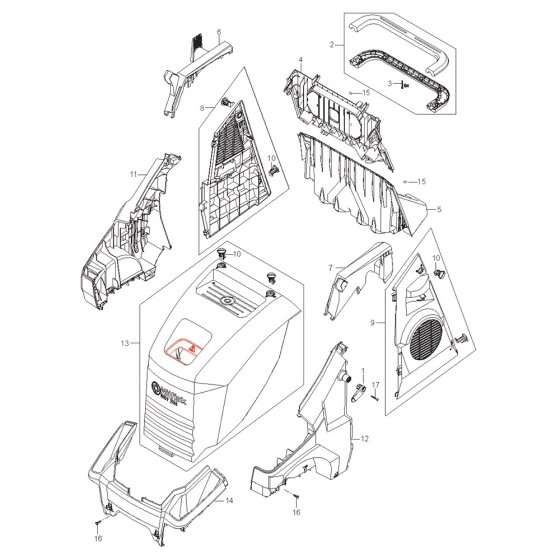 Nilfisk MH 3M Cabinet Assembly