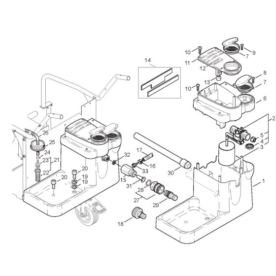 Water Break Tank for Nilfisk