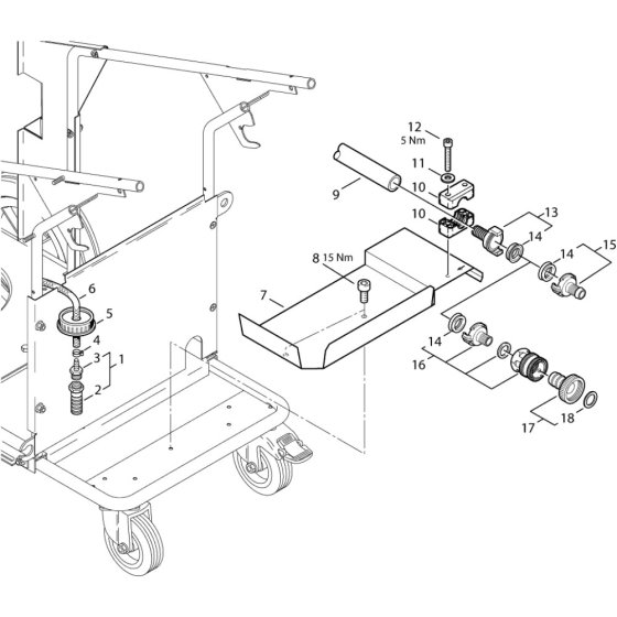 Water Inlet for Nilfisk MH 5M