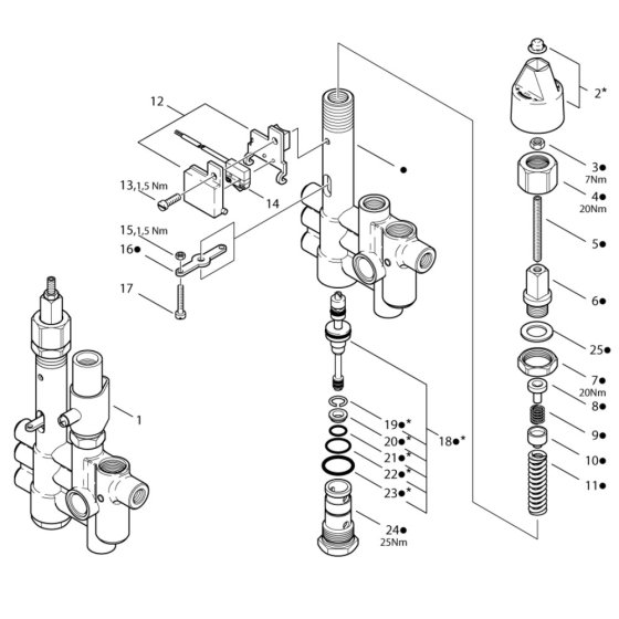 Control Safety Block for Nilfisk