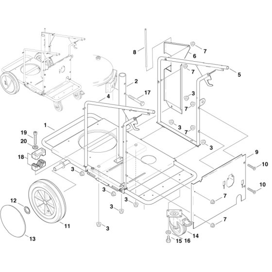 Frame Assembly for Nilfisk
