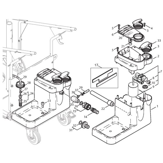 Water Break Tank Assembly