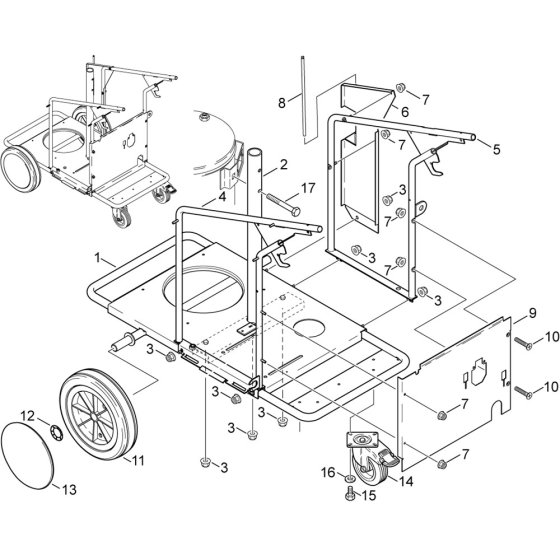 Frame Assembly for Nilfisk