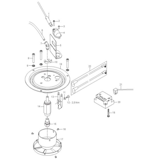 Burner for Nilfisk MH 6P