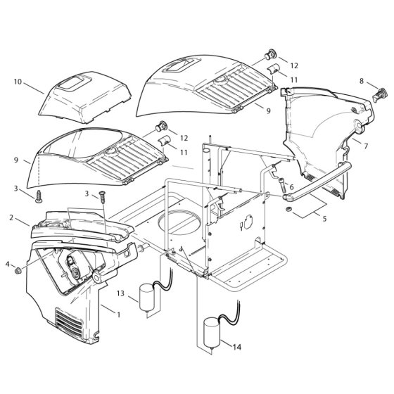 Cabinet Assembly for Nilfisk MH 7P