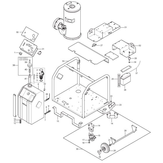 Nilfisk MH 7P-220/1120 PE Assembly
