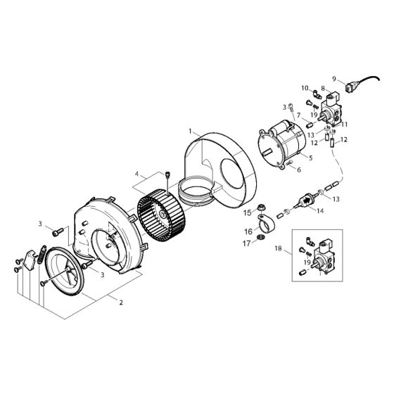 Fan Assembly for Nilfisk