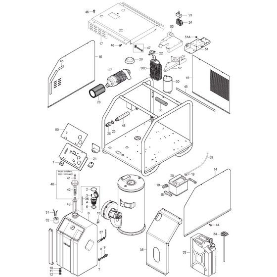 Nilfisk MH 7P-200/1200 DE Assembly