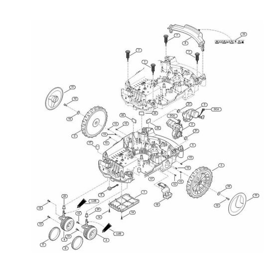 Chassis for Stihl/Viking MI 632.1