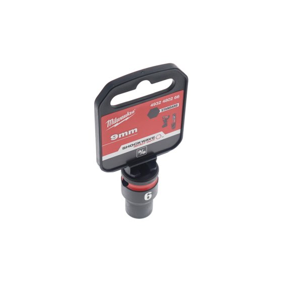 9mm Impact Socket 3/8 Standard Single - Shockwave Impact Duty Chrome-Molybdenum Steel