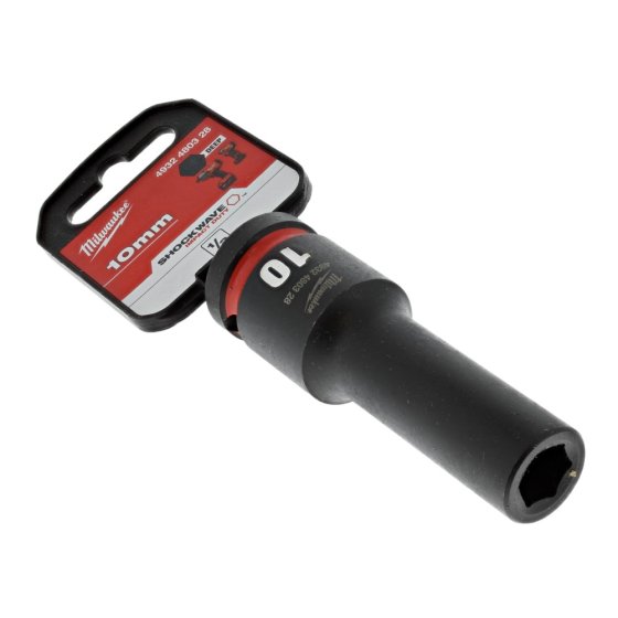 10mm 1/2" Hex Deep Socket Shockwave