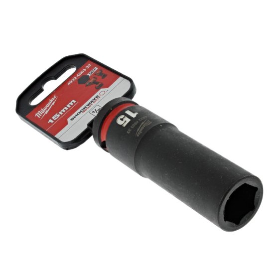 15mm 1/2" Hex Deep Socket Shockwave