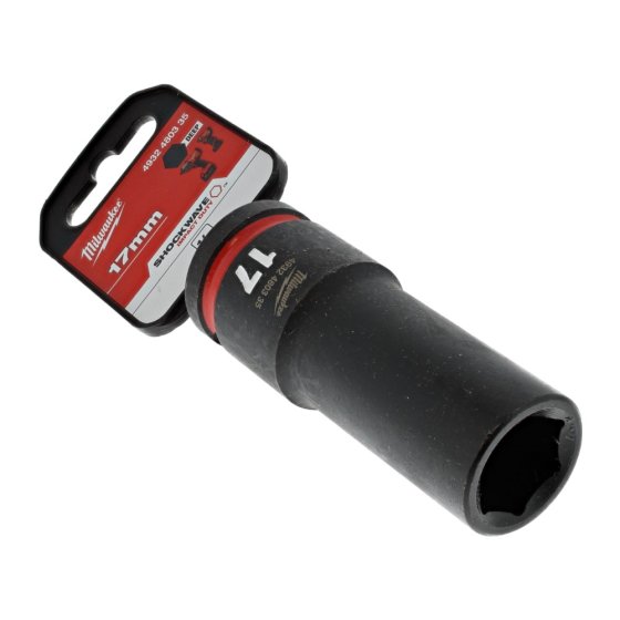 17mm 1/2" Hex Deep Socket Shockwave