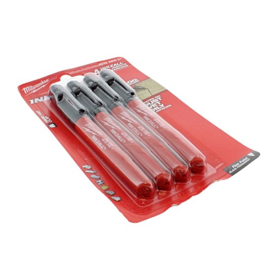 Milwaukee Inkzall Marker Set 4 Pack