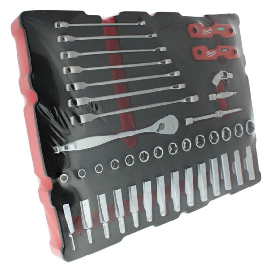 Milwaukee Packout Drawer 3/8" Ratchet and Combination Spanner Foam Insert Set - 4932493640