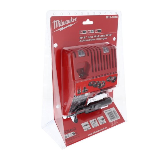 Milwaukee M12-M18 Car Charger - 4932459205