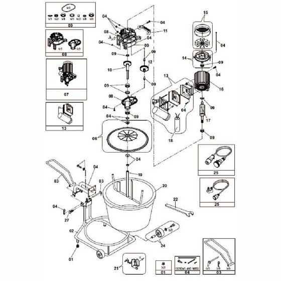 Main Assembly for Tubmix50