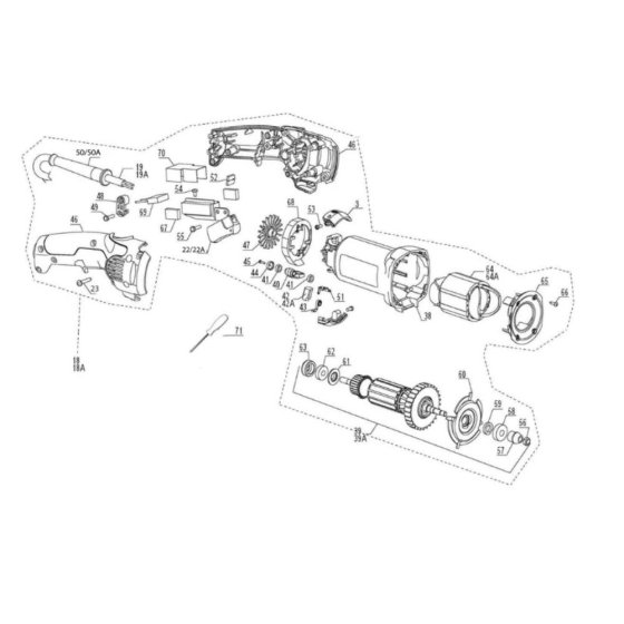 Motor Assembly for AS170 Saw