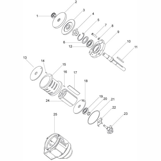 Motor Assembly for Floor Saw