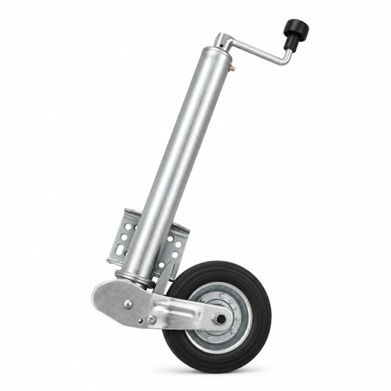 60mm Auto-Fold Jockey Wheel, 300kg, 200mm Steel Wheel - Maypole