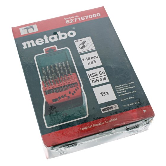 HSS-CO Drill Bit Set 19 Piece