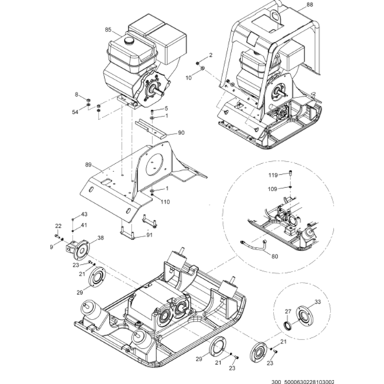Baseplate Assembly for Wacker