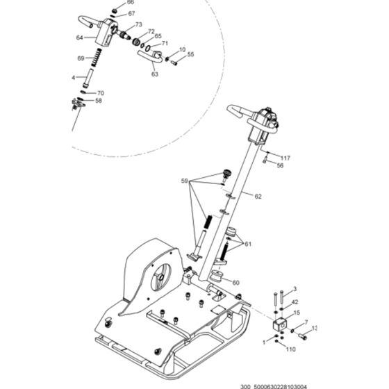Handle Assembly for Wacker MPU29