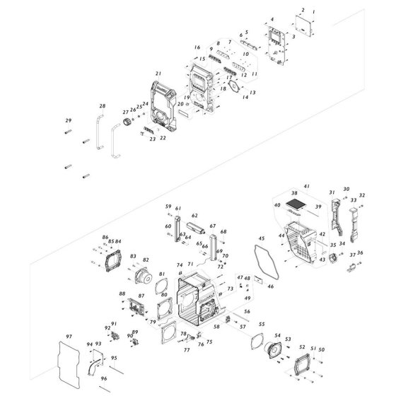 Makita MR002G Radio Assembly