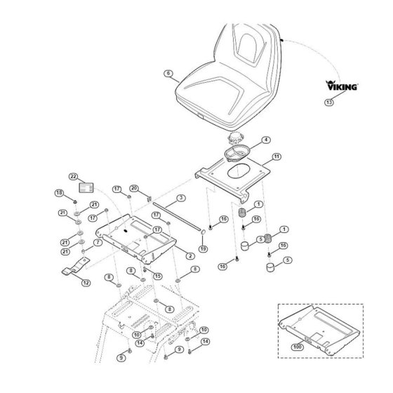 Seat for Stihl/Viking Mowers