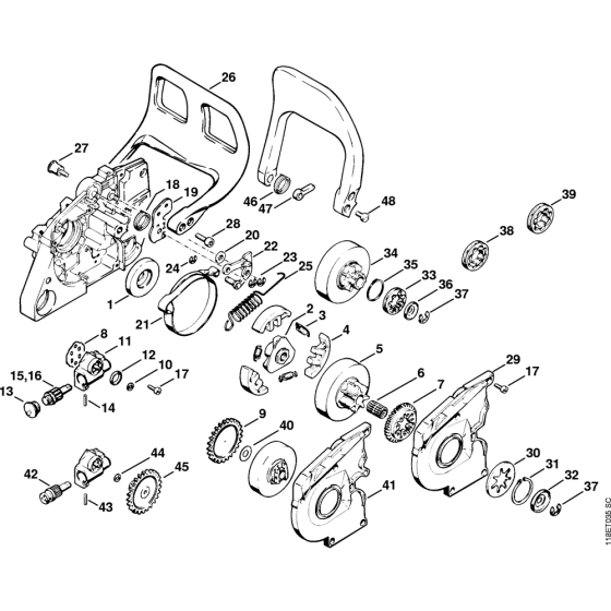 Oil Pump & Chain Brake