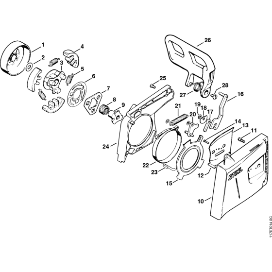 Chain Brake & Sprocket Cover