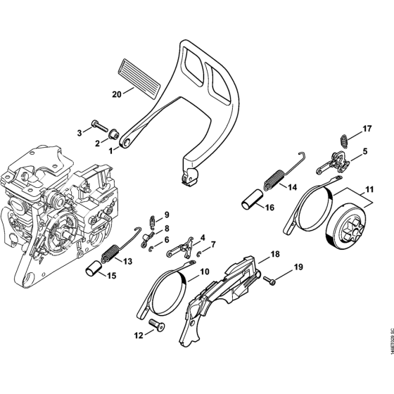 Chain Brake Assembly for Stihl