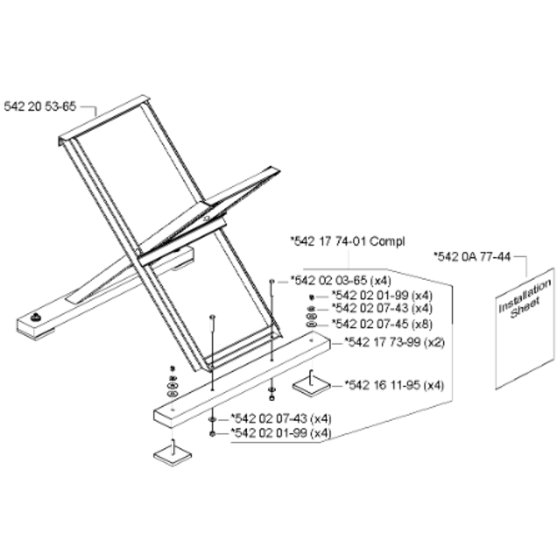 Folding Stand for Husqvarna