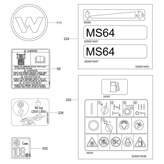 Decals for Wacker MS64