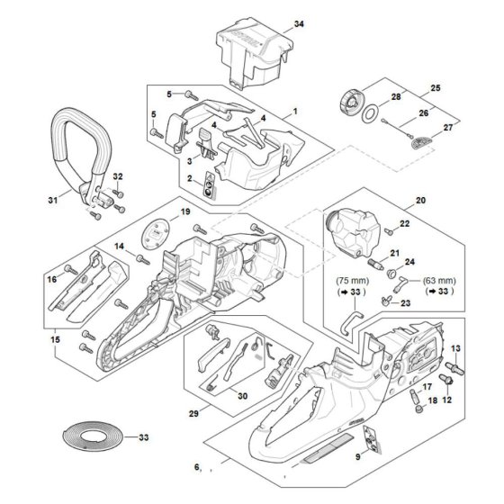 Shroud Assembly for Stihl MSA70 C