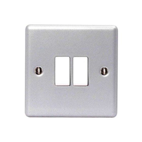 Metal Clad 2-Way 2-Gang Light Switch