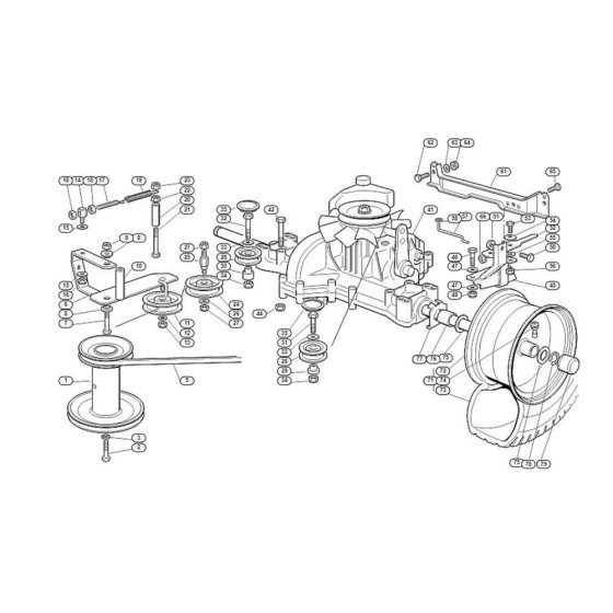 Gearbox for Stihl/Viking MT 585 L