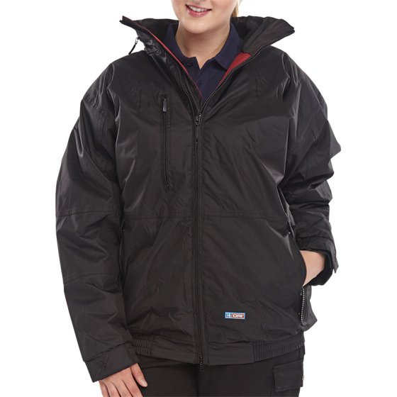 Mercury Bomber Jacket Polar fleece lined Polyester Pongee fabric Black SML