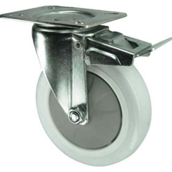 Nylon Wheel Braked Castor