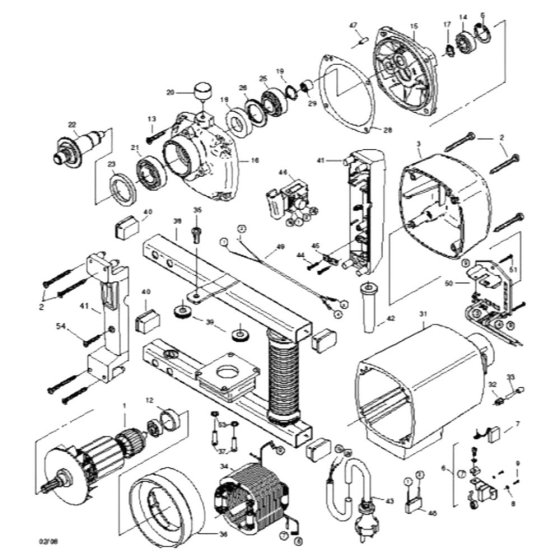 Body Assembly for Norton Clipper CG125 Floor Grinder