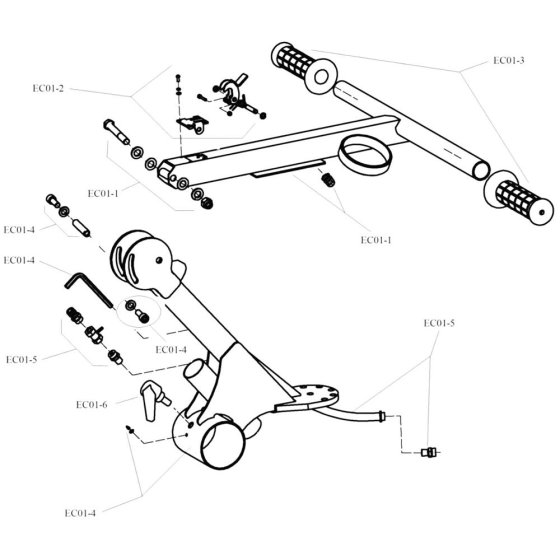 Frame Assembly for Norton Clipper CG252 Floor Grinder