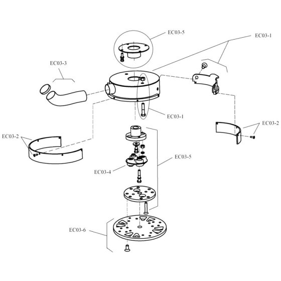 Tray Assembly for Norton Clipper CG252 Floor Grinder